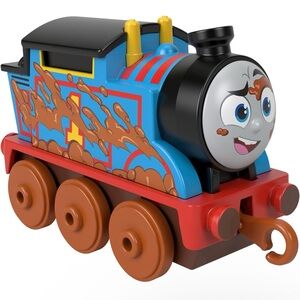Thomas & Friends Fisher Price Mud Run Thomas Metal Push-Along Toy Train, Retired
